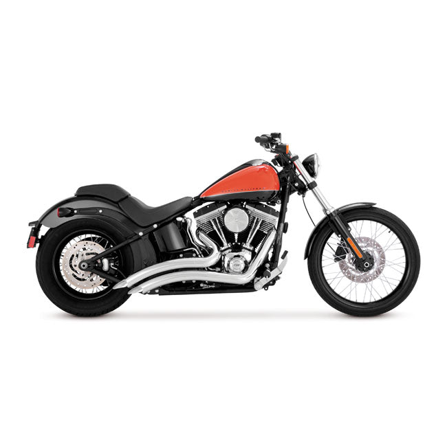 Vance & Hines 2-1/2" Big Radius 2-2 Exhaust. Chrome – 1986–2017 Softail