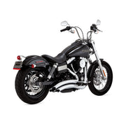 Vance & Hines 2-1/2" Big Radius 2-2 Exhaust. Chrome – 2006–2009 Dyna