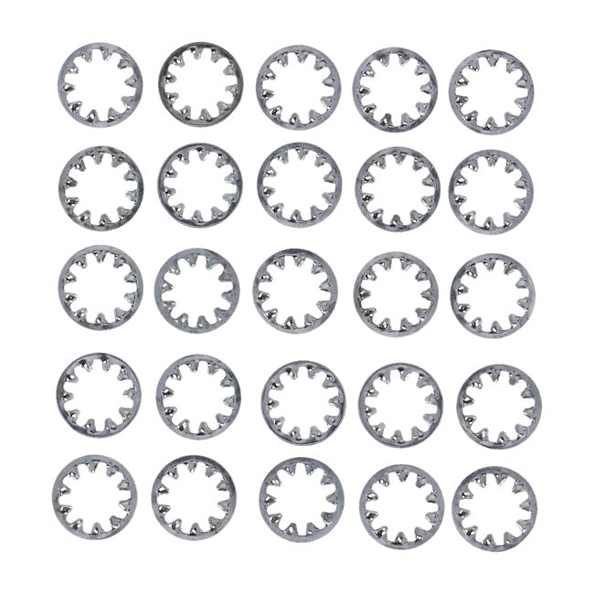Gardner-Westcott Zinc Int. Lockwasher, 1/4 Inch - 25 Pack