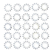 Gardner-Westcott Zinc Ext. Lockwasher, 1/4 Inch - 25 Pack