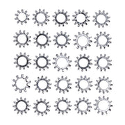 Gardner-Westcott Chrome External Lockwasher, #12 - 25 Pack
