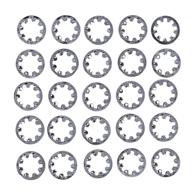 Gardner-Westcott Chrome Internal Lock Washer, #12 - 25 Pack