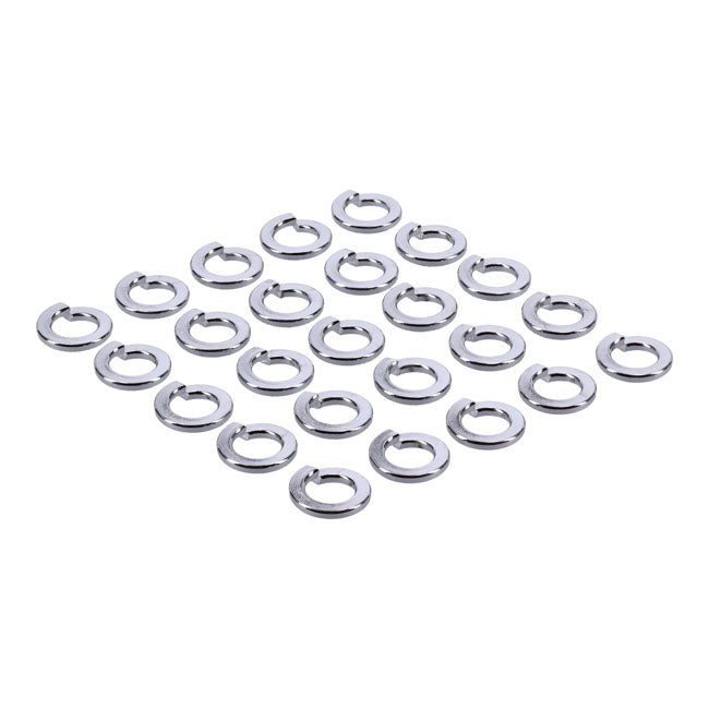 Gardner-Westcott Chrome Lock Washers M10 - 25 Pack