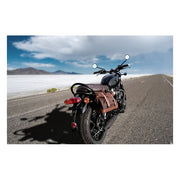 Longride ''Old Chopper'' Waxed Cotton Saddlebag. Marron Brown – Universal