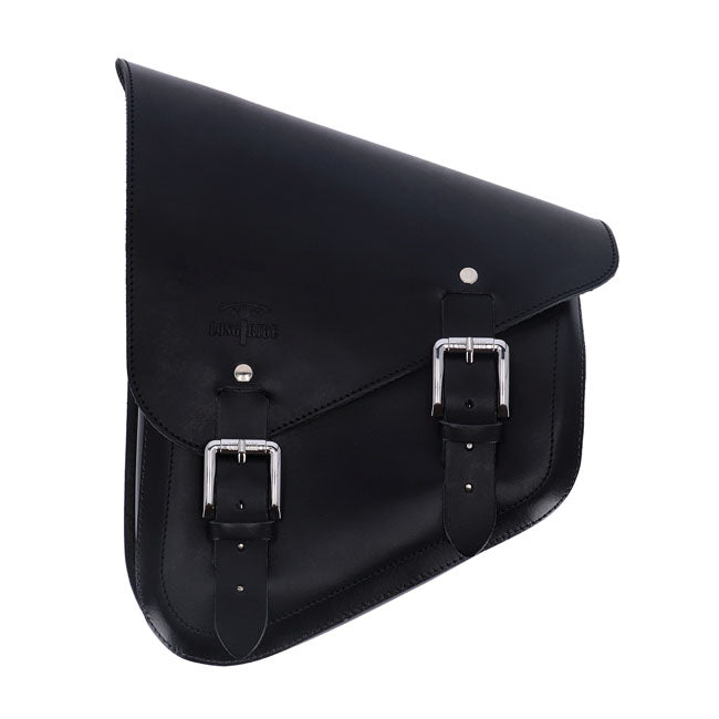 Longride Swingarm Bag. Smooth, Black Leather – 1984–2017 Softail
