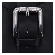 Longride Swingarm Bag. Smooth, Black Leather – 1984–2017 Softail