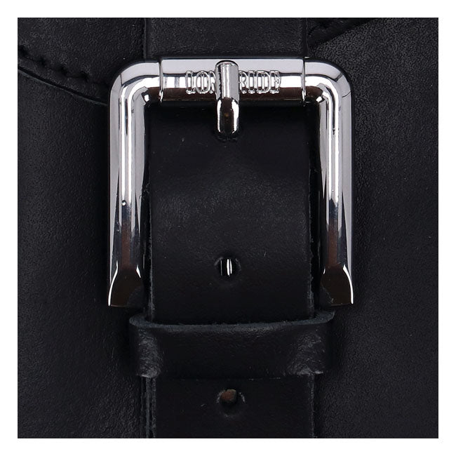Longride Swingarm Bag. Smooth, Black Leather – 1984–2017 Softail