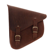 Longride Swingarm Bag. Smooth, Brown Leather – 1984–2017 Softail