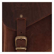 Longride Swingarm Bag. Smooth, Brown Leather – 1984–2017 Softail