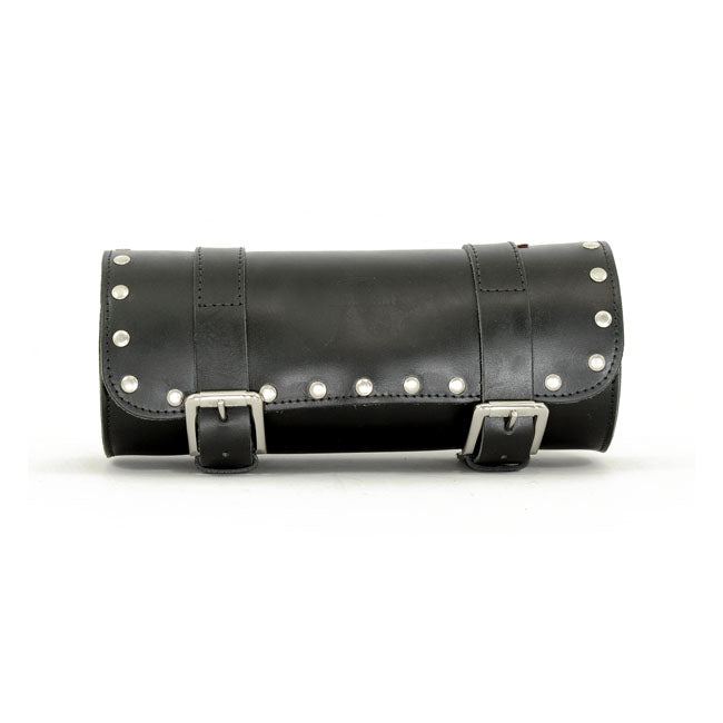 Longride, Genuine Leather Tool Roll 4L. Studded Black for Universal