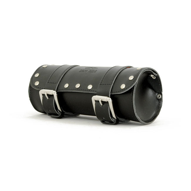Longride, Genuine Leather Tool Roll 2L. Studded Black for Universal