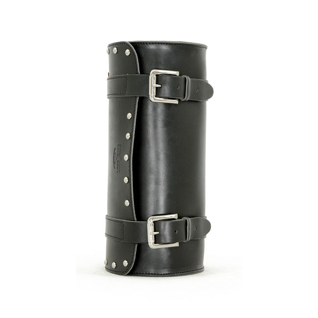 Longride, Genuine Leather Tool Roll 6.5L. Studded Black for Universal