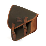 Longride Swingarm Bag. Khaki, Waxed Cotton – 1984–2017 Softail