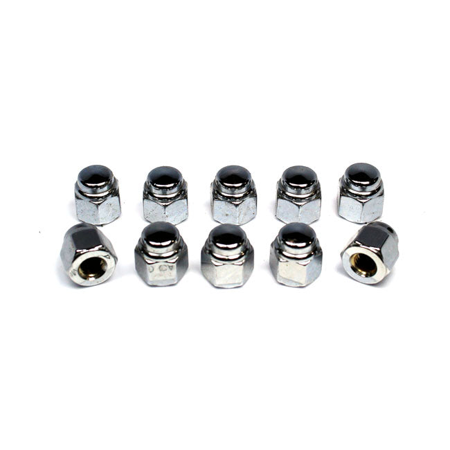 Colony Cap Nuts 1/4-28 Chrome Plated – Universal