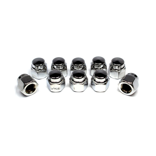 Colony Cap Nuts 7/16-20 Chrome Plated – Universal