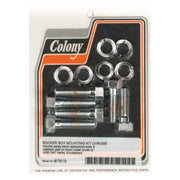 Colony Knuckle Rocker Box Bolt Kit. Chrome – 1936–1947 Knucklehead
