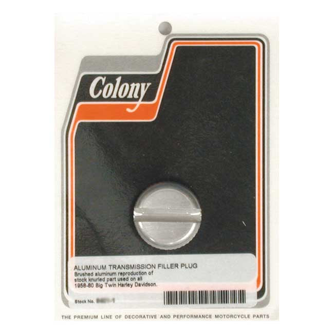 Colony Transmission Fill Plug. OEM Round Slotted – OEM 37072-79 – 1936–1986 4 Speed Big Twin