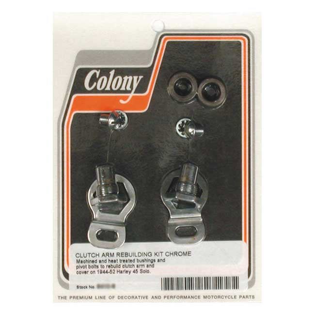 Colony Clutch Arm Rebuild Kit. Chrome – 1944–1952 45" Solo Flathead Models