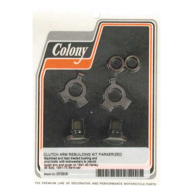 Colony Clutch Arm Rebuild Kit. Parkerized – 1941–1943 45" Solo Flathead; 1941–1973…