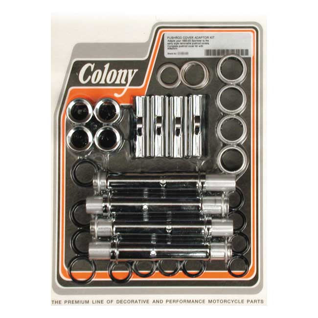 Colony XL Multiple-parts Pushrod Cover Conversion Kit – 1991–2003 XL Sportster with Stock or…