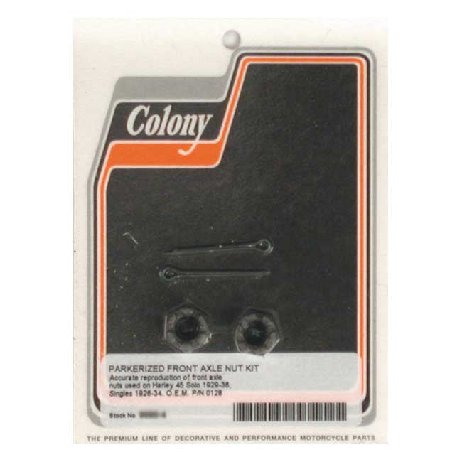 Colony Axle Nut Kit. Front – 1929–1936 45" SV SOLO; 1926–1934 SINGLE…