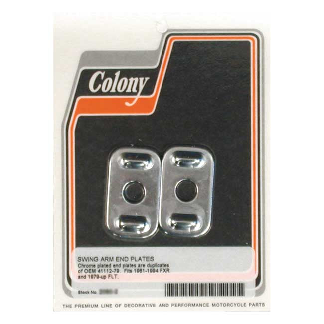 Colony Swingarm End Caps – 1980–1986 FLT/Touring; 1982–1994 FXR