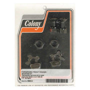 Colony Front Fender Mount Kit. Parkerized – 1936–1948 Big Twin