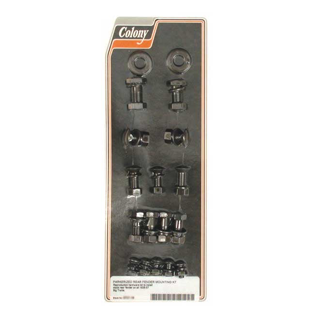 Colony Rear Fender Mount Kit. Parkerized – 1936–1957 Big Twin