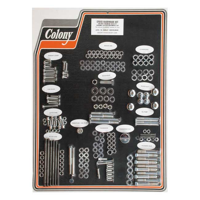 Colony Motor Screw Set – 1970–1975 SHOVEL