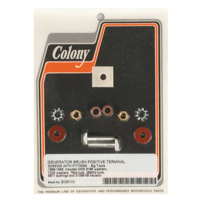 Colony Generator Terminal Positive Screw Kit – 1958–1969 Big Twin