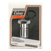 Colony 35mm Fork Tube Cap Bolt. Chrome – 73-E86 XL Sportster; FX; 1982–1986 FXR