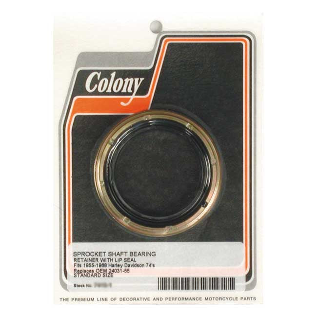 Colony Sprocket Shaft Oil Seal. Screw Type, STD – 1955–1968 Big Twin