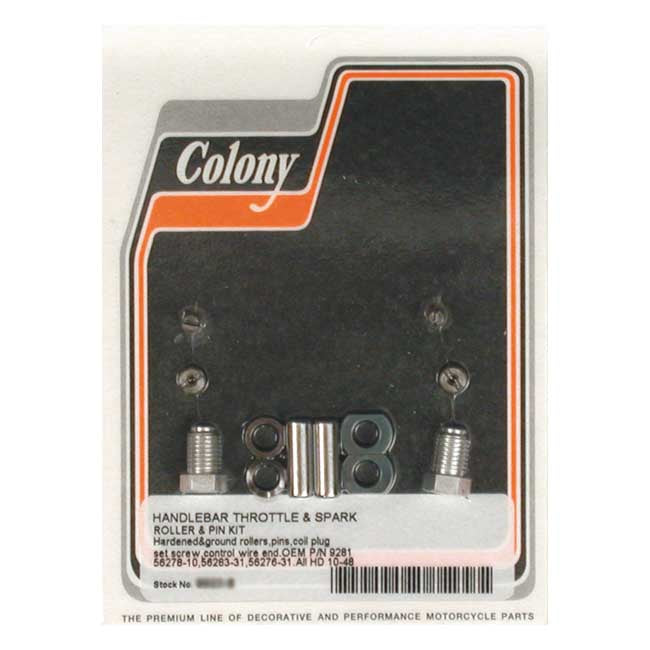 Colony H/B Throttle/Spark Roller/Pin Kt – 1910-1948 All H-D