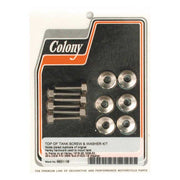 Colony Gas Tank Mount Kit. Nickel Plated – 1918-1936 All H-D; 1936-73 45" Flathead…