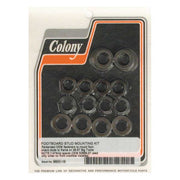 Colony Floorboard Stud Mount Kit. Black – 1936–1957 Big Twin