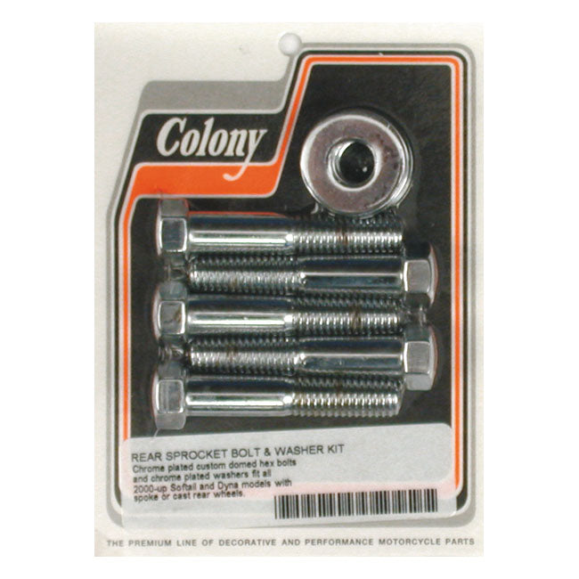 Colony Sprocket Bolt Kit – 2000–2005 Softail; 2000–2005 Dyna