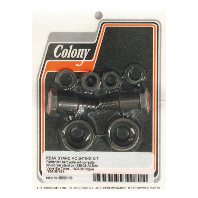 Colony Rear Stand Mount Kit. Black – 1930–1936 Big Twin Flathead; 1926–1935…