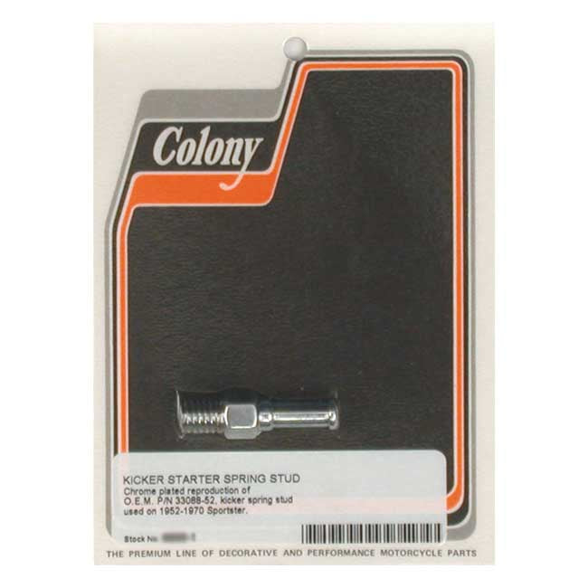 Colony Kickstart Return Spring Stud. Chrome – 1952–1956 K; KH Model; 1957–1970 XL…
