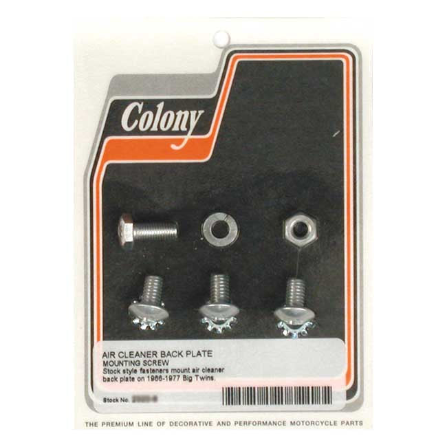 Colony Air Cleaner Backplate Mount Kit – 1966–1977 Big Twin