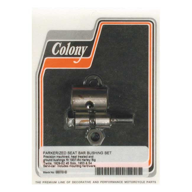 Colony T-bar Bushing Kit. Black – 1937–1964 Big Twin; 1929–1952 45" Solo…