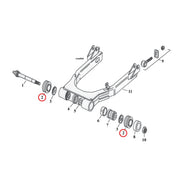 MCS Outer Rubber, Swingarm – 1984–1994 FXR; 1986–2008 FLT/Touring