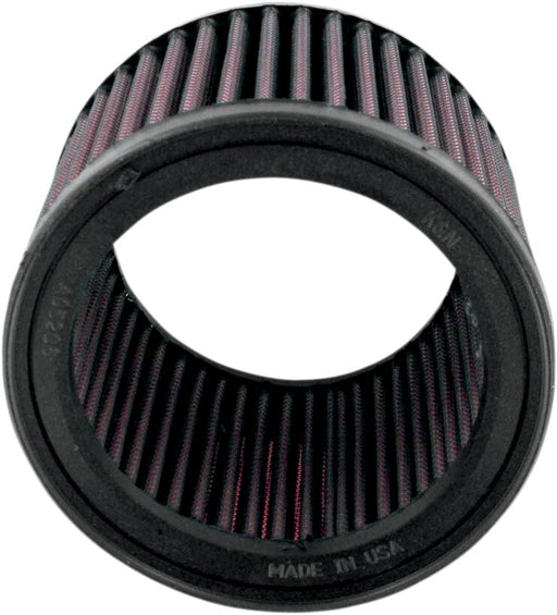 K & N High-Flow Air Filter Black Red Rubber