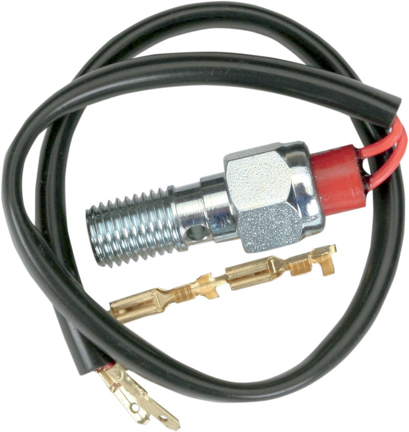 Goodridge BL Banjo Bolts with Built-In Pressure Switch Chrome Bleeder Fitting Single Steel - BL992-32C