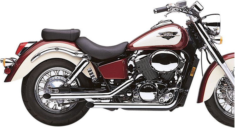 Cobra Drag Pipes Exhaust System Chrome Staggered Full System Steel