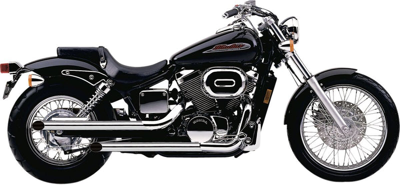 Cobra Drag Pipes Exhaust System Chrome Staggered Full System Steel