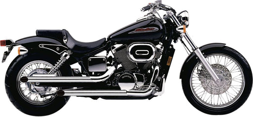 Cobra Drag Pipes Exhaust System Chrome Staggered Full System Steel