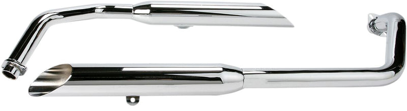 Cobra Classic Exhaust System Chrome Staggered Straight Full System Steel Each