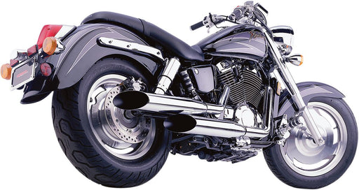 Cobra Classic Deluxe Exhaust System Chrome Staggered Straight Full System Steel