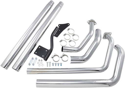 Cobra Lo-Boy Shotgun Exhaust System Chrome Straight Full System Each