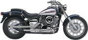 Cobra Drag Pipes Exhaust System Chrome Staggered Full System Steel